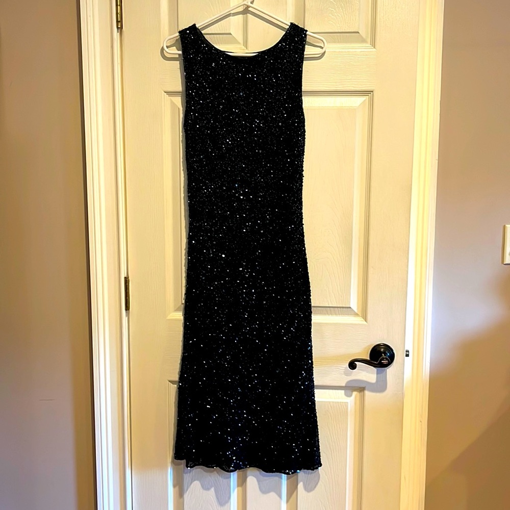 Shimmer black dress  size 10